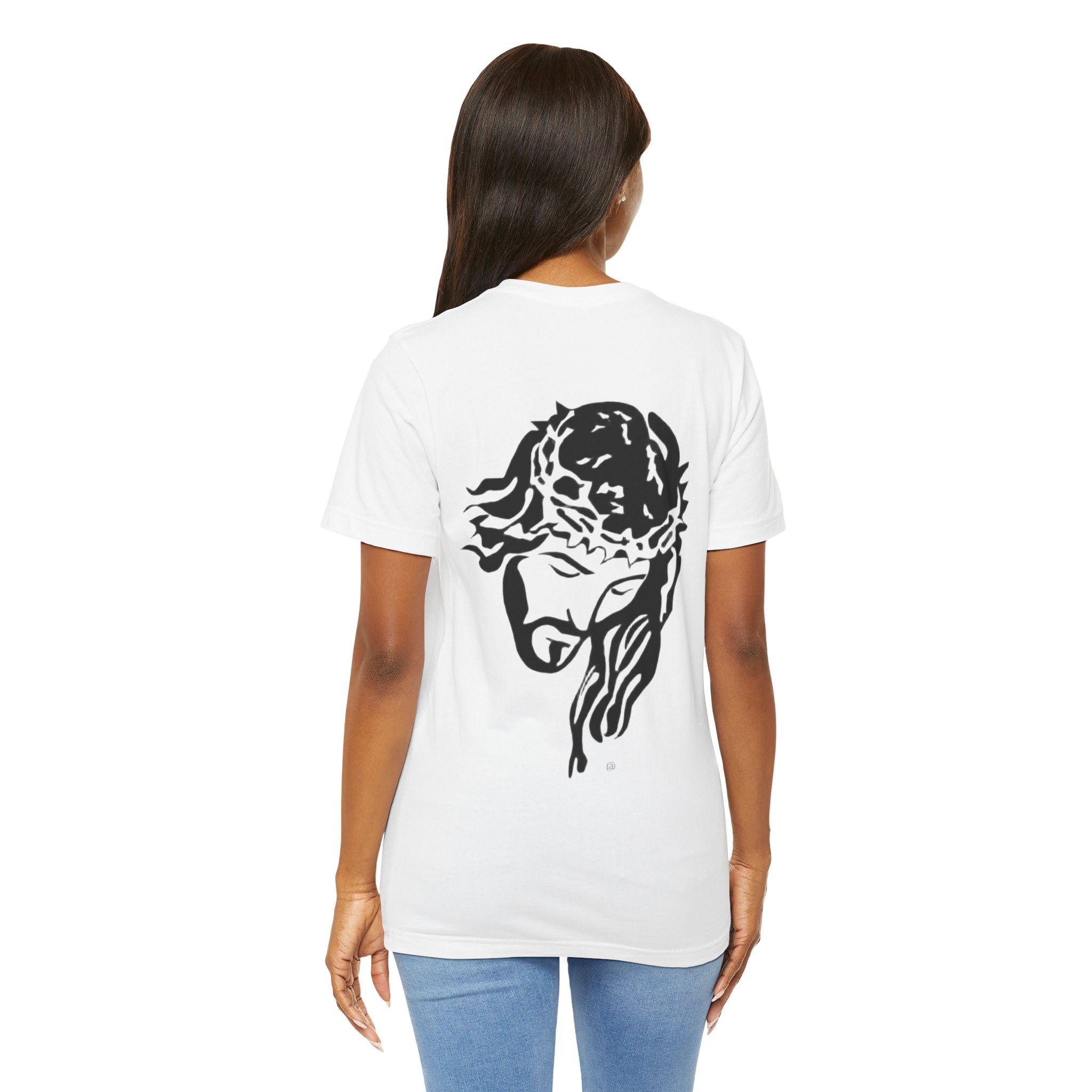 Jesus Crown of Thorns T-Shirt - Minimal Black Graphic Christian Tee