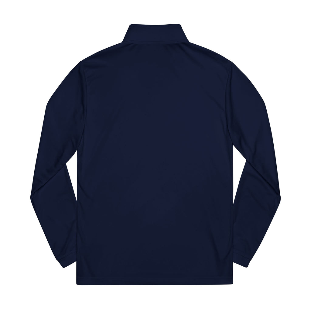 adidas Embroidered Quarter‑Zip Pullover — Lightweight Performance Top