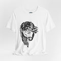 Jesus Crown of Thorns T-Shirt - Minimal Black Graphic Christian Tee