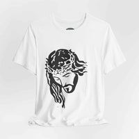 Jesus Crown of Thorns T-Shirt - Minimal Black Graphic Christian Tee