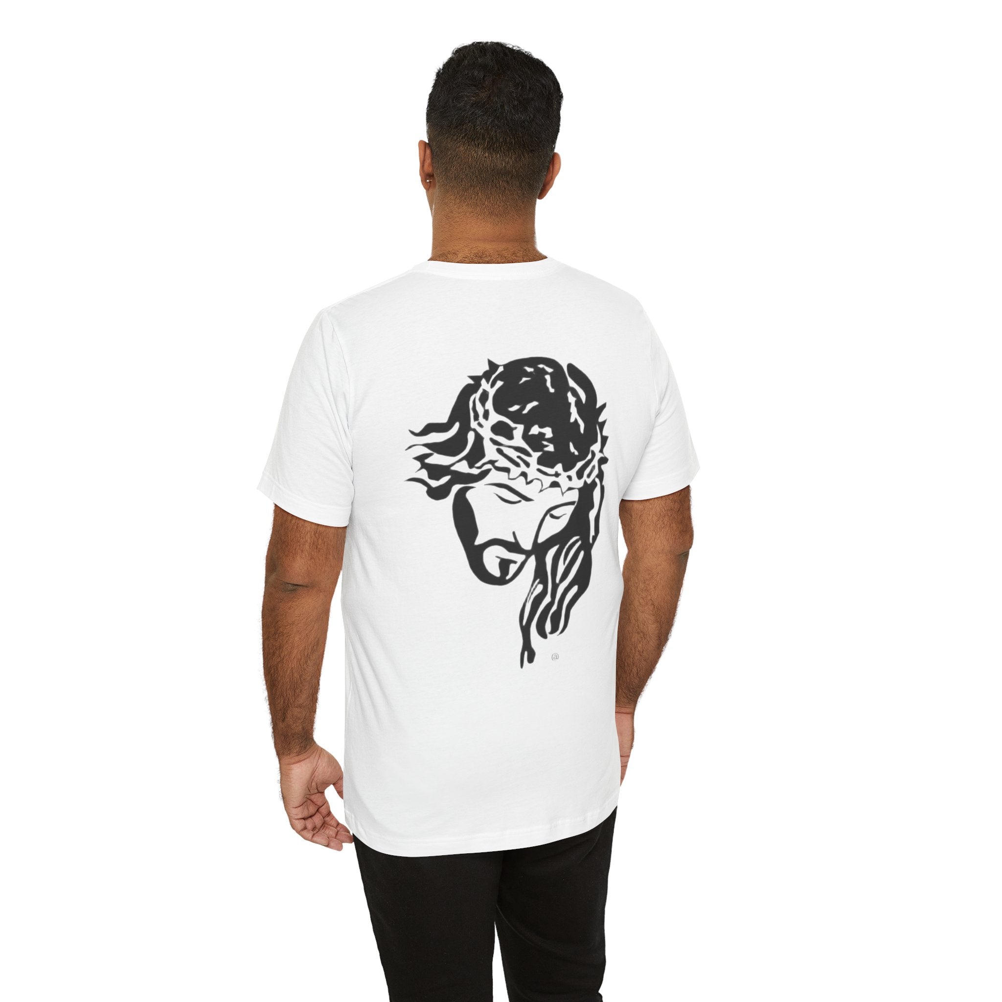 Jesus Crown of Thorns T-Shirt - Minimal Black Graphic Christian Tee