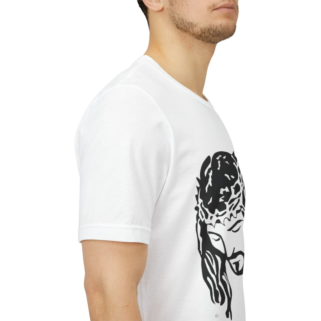 Jesus Crown of Thorns T-Shirt - Minimal Black Graphic Christian Tee