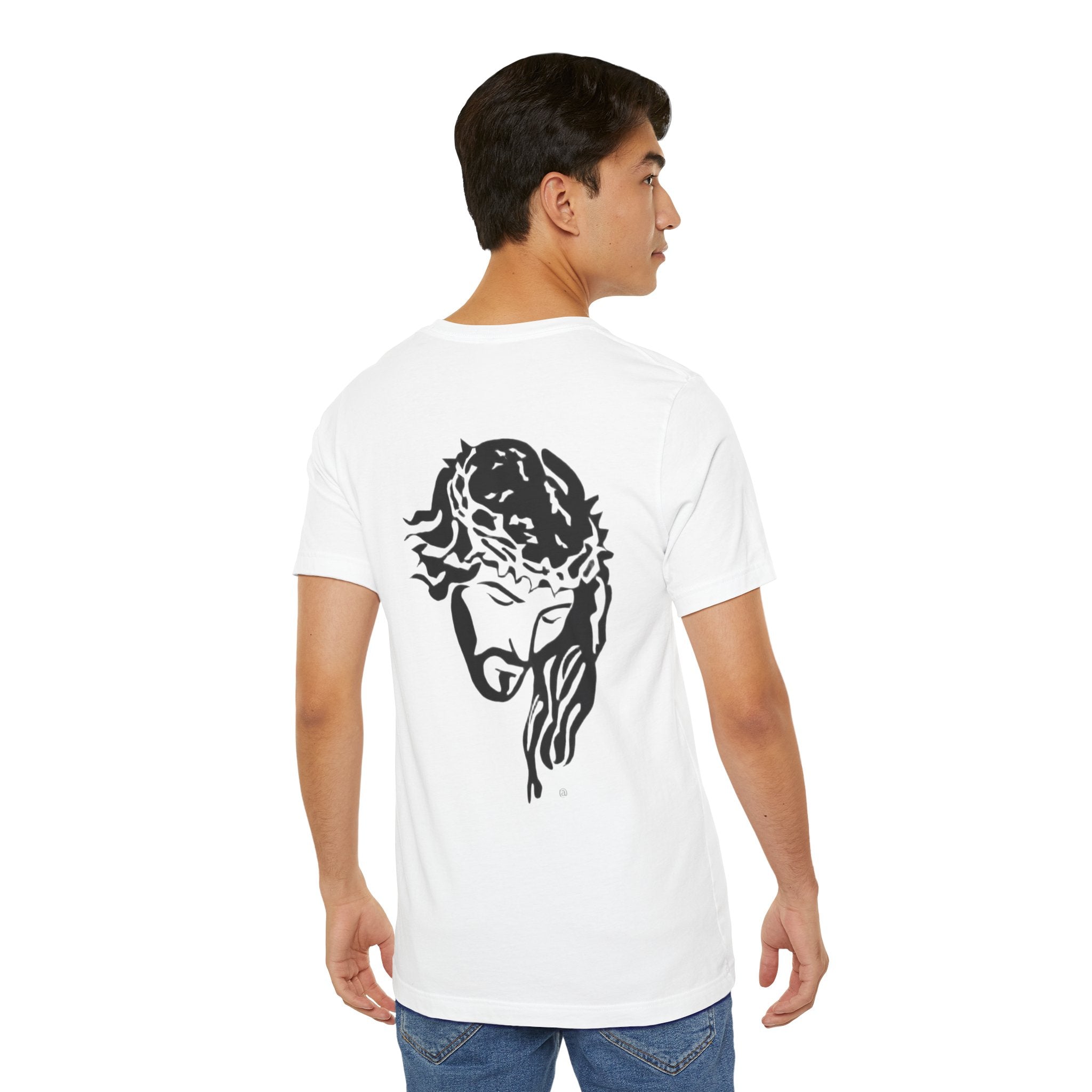 Jesus Crown of Thorns T-Shirt - Minimal Black Graphic Christian Tee