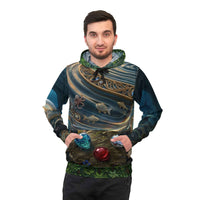Athletic Hoodie — Sunrise Reflective Pond Front