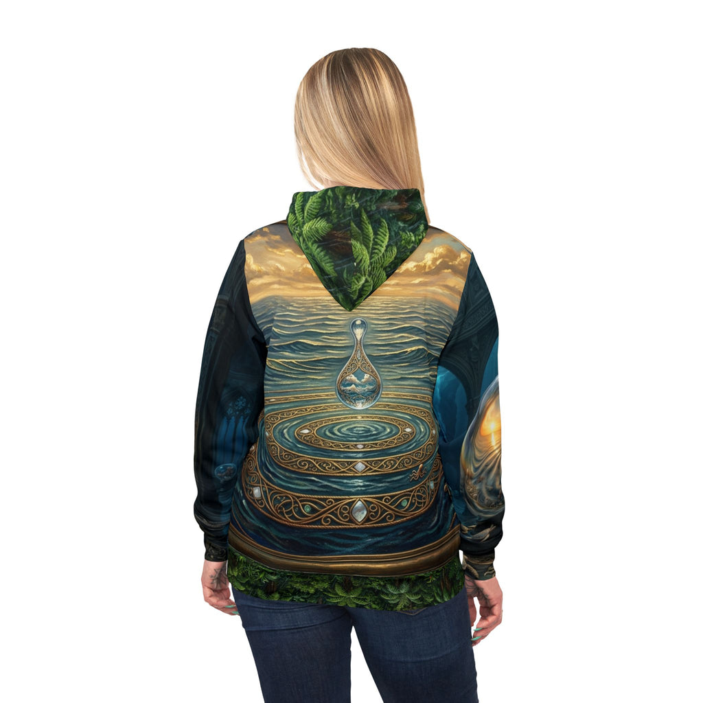 Athletic Hoodie — Sunrise Reflective Pond Front