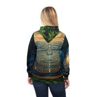 Athletic Hoodie — Sunrise Reflective Pond Front
