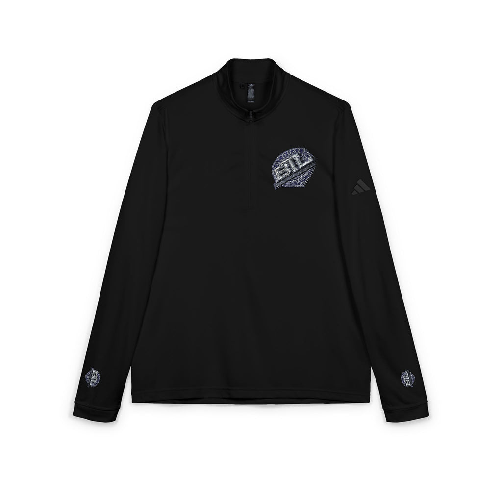 adidas Embroidered Quarter‑Zip Pullover — Lightweight Performance Top