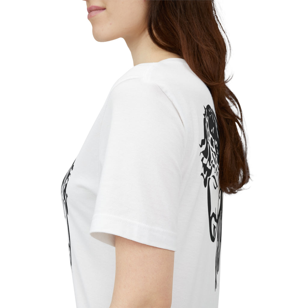 Jesus Crown of Thorns T-Shirt - Minimal Black Graphic Christian Tee