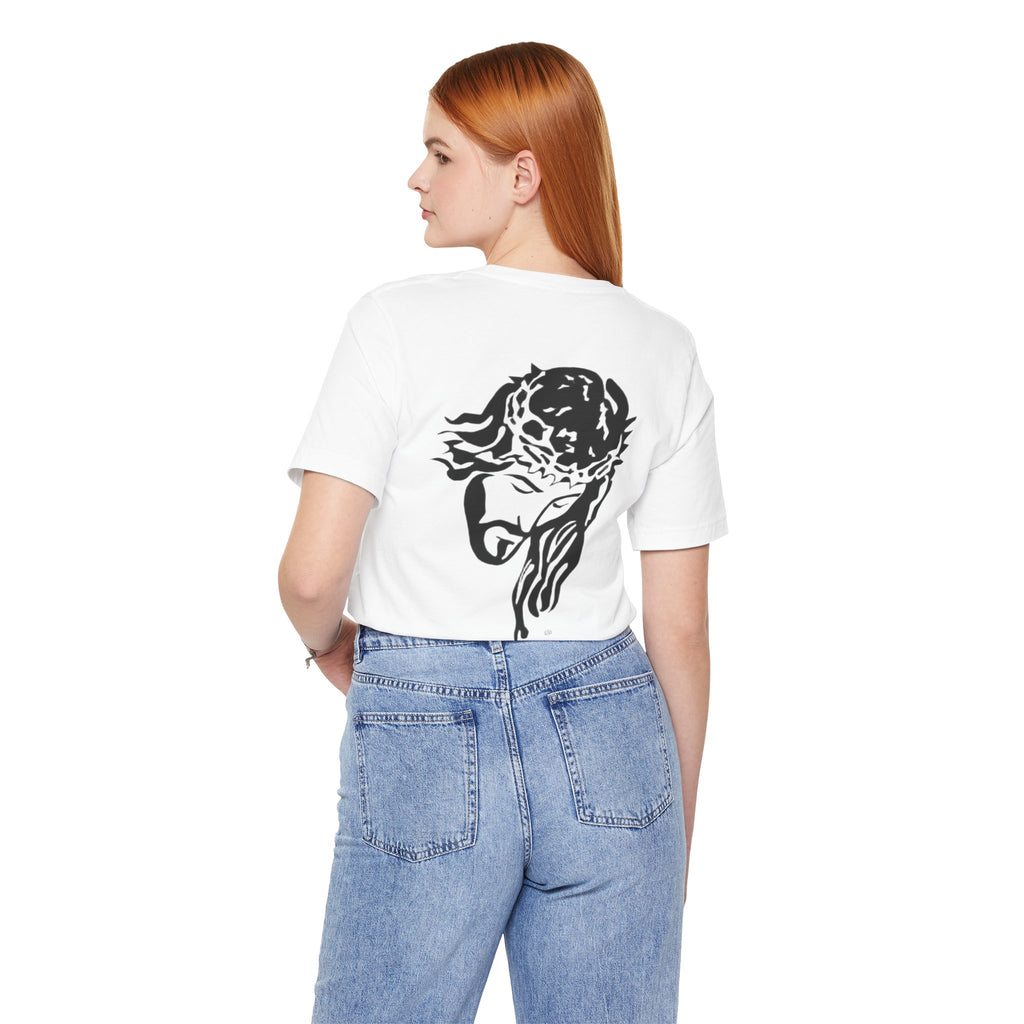 Jesus Crown of Thorns T-Shirt - Minimal Black Graphic Christian Tee