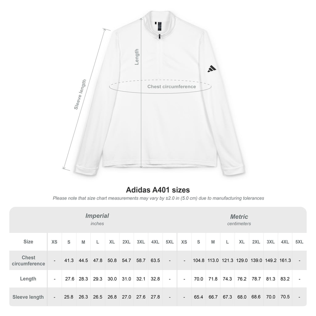 adidas Embroidered Quarter‑Zip Pullover — Lightweight Performance Top
