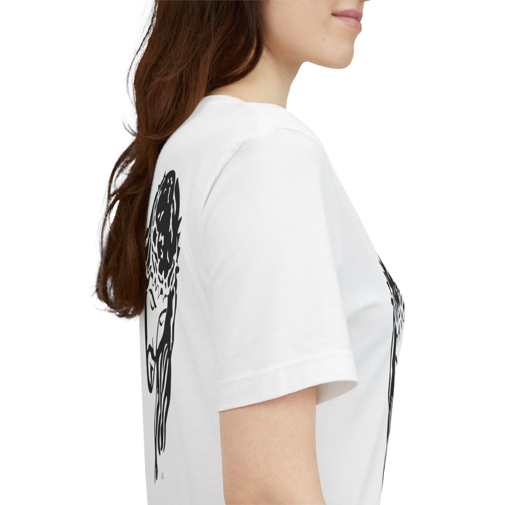 Jesus Crown of Thorns T-Shirt - Minimal Black Graphic Christian Tee