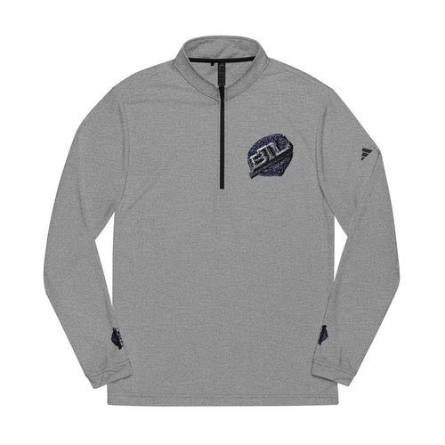 adidas Embroidered Quarter‑Zip Pullover — Lightweight Performance Top