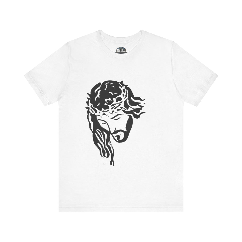Jesus Crown of Thorns T-Shirt - Minimal Black Graphic Christian Tee