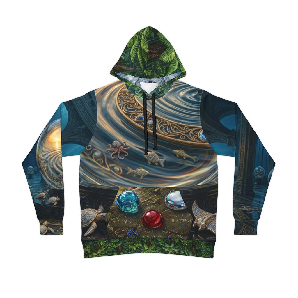 Athletic Hoodie — Sunrise Reflective Pond Front