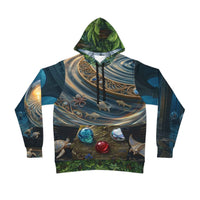 Athletic Hoodie — Sunrise Reflective Pond Front